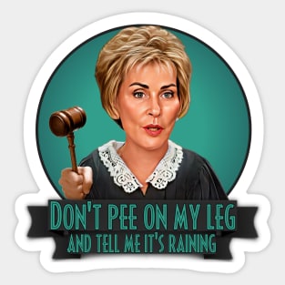 Judge Judy Sticker